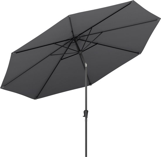 LifeGoods Tuinparasol 346cm kantelbaa met UPF50+ bescherming