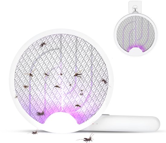 NIVADA WD980 opvouwbare 2-in-1 elektrische vliegenmepper