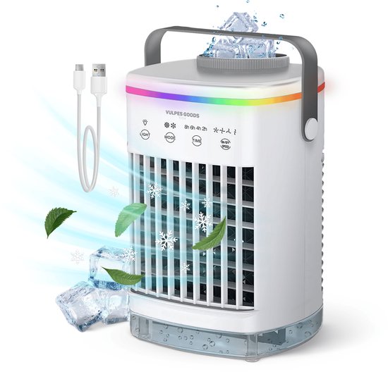 Vulpes Goods Tech draadloze oplaadbare 4-in-1 ventilator